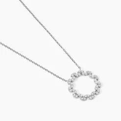 Collier Florange Argent Blanc Oxyde De Zirconium