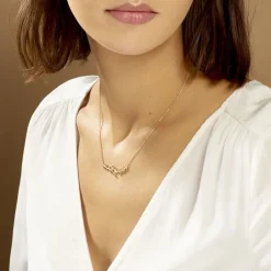 Collier Folia Plaqué Or Jaune