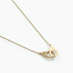 Collier Foma Or Jaune Oxyde De Zirconium