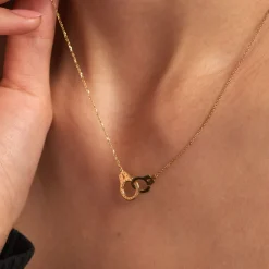 Collier Foma Or Jaune Oxyde De Zirconium