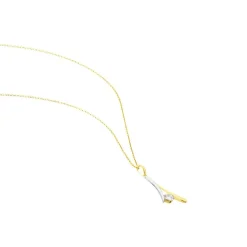 Collier Formev Or Bicolore Oxyde De Zirconium