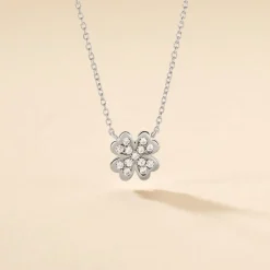 Collier Fortunata Argent Blanc Oxyde De Zirconium