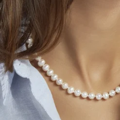 Collier Gabrieleae Or Jaune Perle De Culture