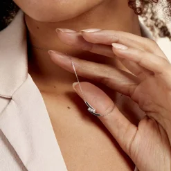 Collier Galya Or Blanc Diamant