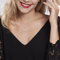 Collier Gasparde Argent Blanc Oxyde De Zirconium