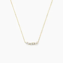 Collier Gemariah Or Jaune Diamant Synthétique