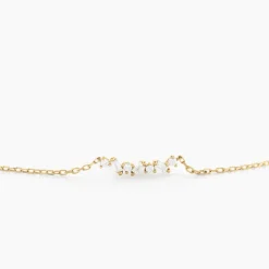 Collier Gemariah Or Jaune Diamant Synthétique