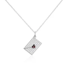 Collier Geoffrey Argent Oxydes De Zirconium