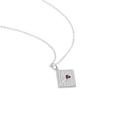 Collier Geoffrey Argent Oxydes De Zirconium