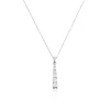 Collier Georas Or Blanc Oxyde