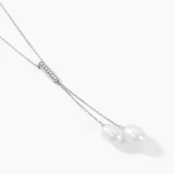 Collier Giacomo Or Blanc Perle De Culture
