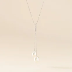 Collier Giacomo Or Blanc Perle De Culture