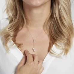 Collier Giacomo Or Blanc Perle De Culture