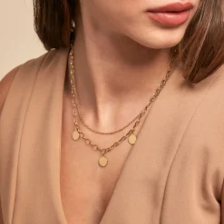 Collier Gili Acier Jaune