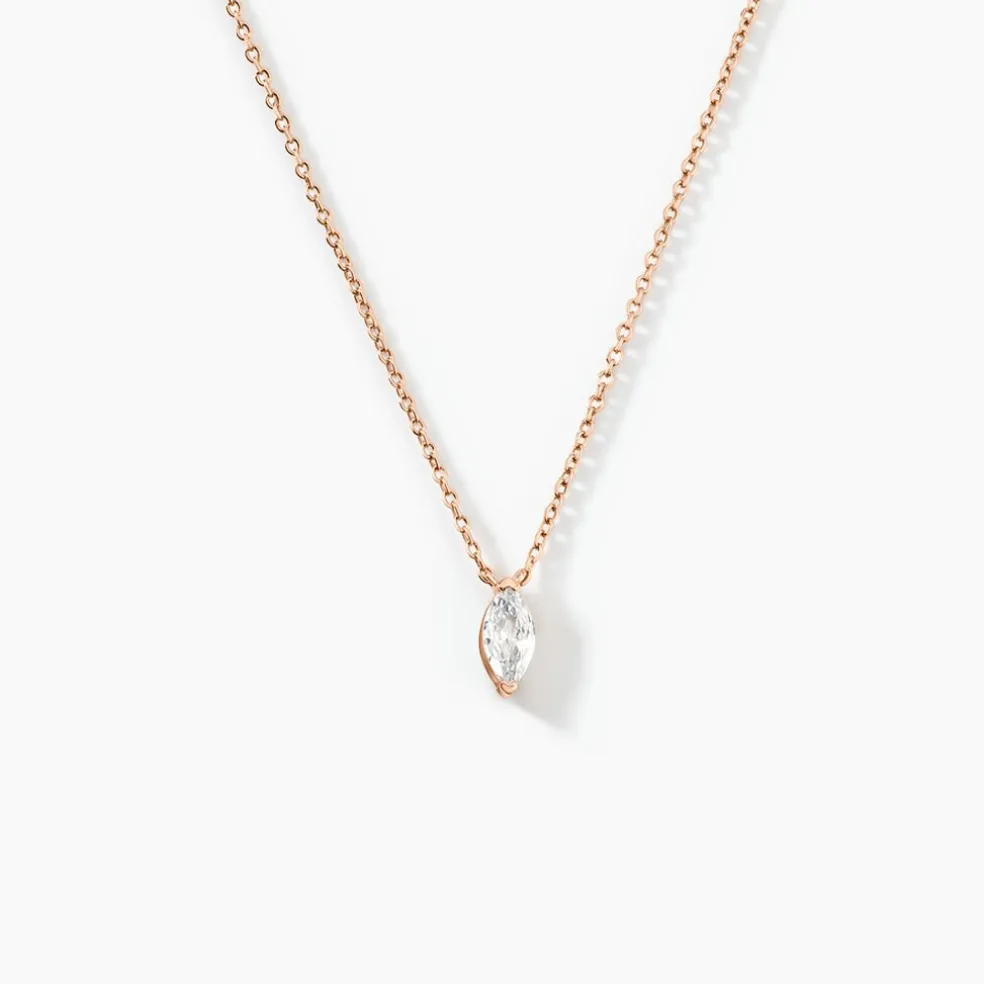 Collier Giulette Argent Rose Oxyde De Zirconium