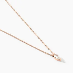 Collier Giulette Argent Rose Oxyde De Zirconium