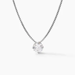 Collier Giulya Argent Blanc Oxyde De Zirconium