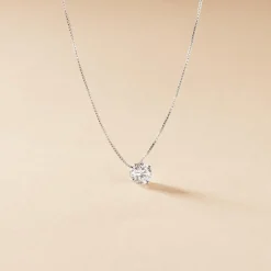 Collier Giulya Argent Blanc Oxyde De Zirconium