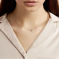 Collier Gladysse Or Rose Oxyde De Zirconium