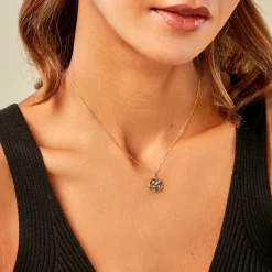 Collier Godolieba Or Jaune Emeraude