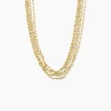 Collier Golden Liana Acier Jaune