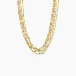 Collier Golden Liana Acier Jaune