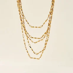 Collier Golden Liana Acier Jaune