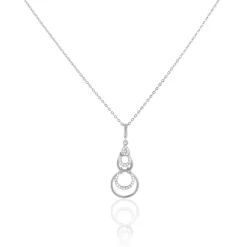 Collier Greta Argent Blanc