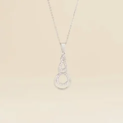 Collier Greta Argent Blanc
