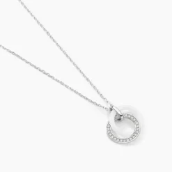 Collier Grizzel Argent Blanc Oxyde De Zirconium