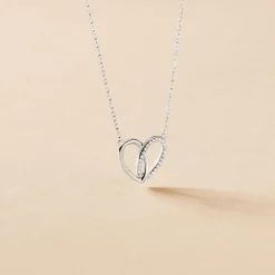 Collier Guilia Argent Blanc Oxyde De Zirconium