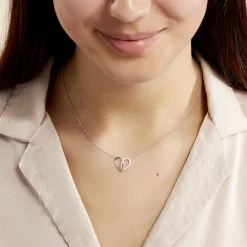 Collier Guilia Argent Blanc Oxyde De Zirconium