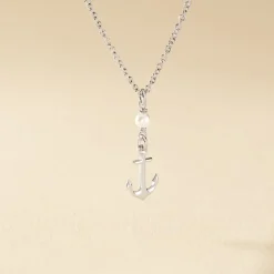 Collier Gwenaelle Argent Blanc Perle D'imitation