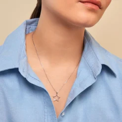 Collier Gyliane Argent Blanc Oxyde De Zirconium