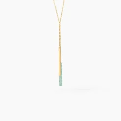 Collier Halcyone Or Jaune Aventurine