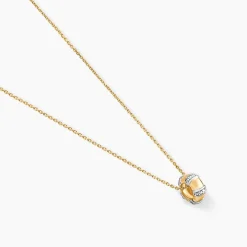 Collier Hamino Or Jaune Diamant