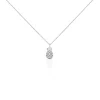 Collier Harold Argent Blanc Oxyde De Zirconium