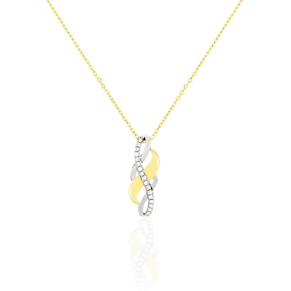 Collier Helene Or Bicolore Diamant