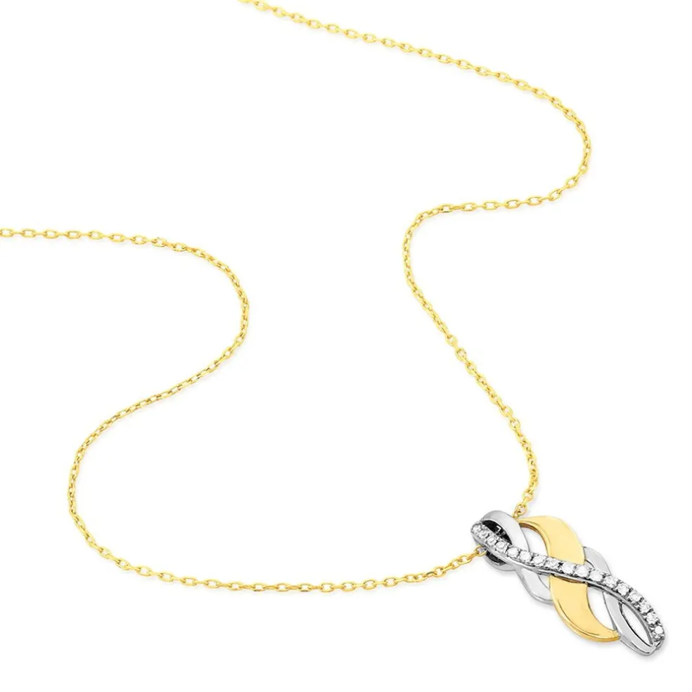 Collier Helene Or Bicolore Diamant