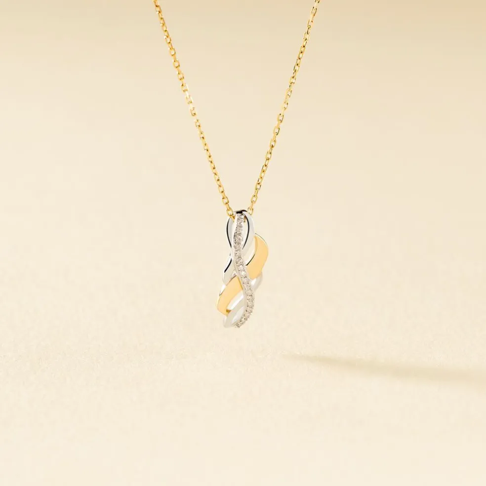 Collier Helene Or Bicolore Diamant