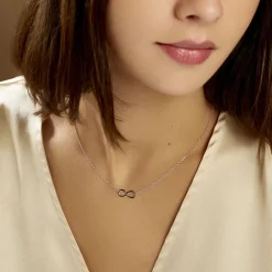 Collier Helsa Argent Blanc