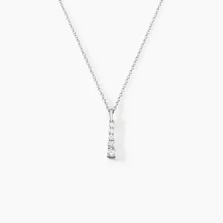 Collier Henriet Argent Blanc Oxyde De Zirconium
