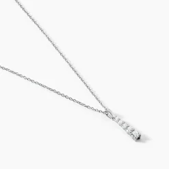 Collier Henriet Argent Blanc Oxyde De Zirconium