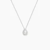 Collier Hildana Or Blanc Oxyde De Zirconium