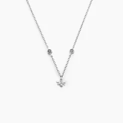 Collier Honey Argent Blanc Oxyde De Zirconium