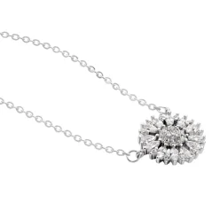 Collier Hyelana Argent Blanc Oxyde De Zirconium