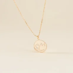 Collier Iago Plaqué Or Oxydes De Zirconium