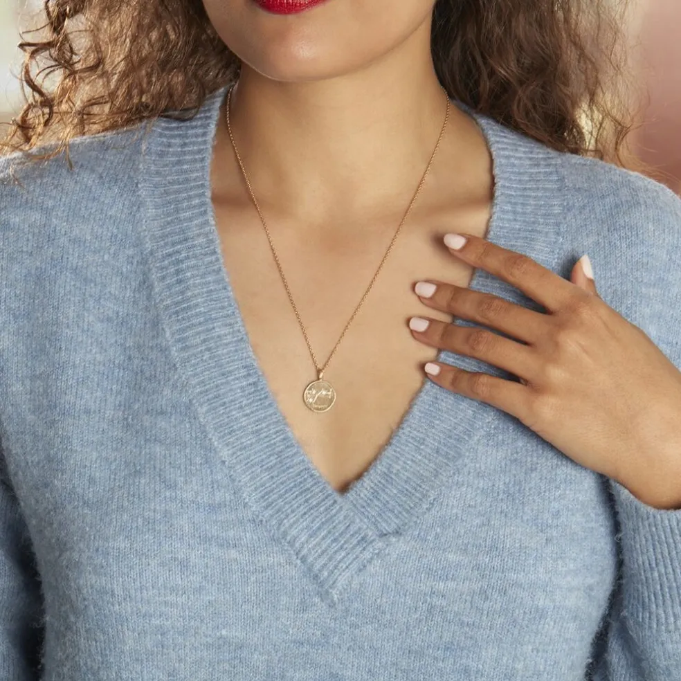 Collier Iago Plaqué Or Oxydes De Zirconium