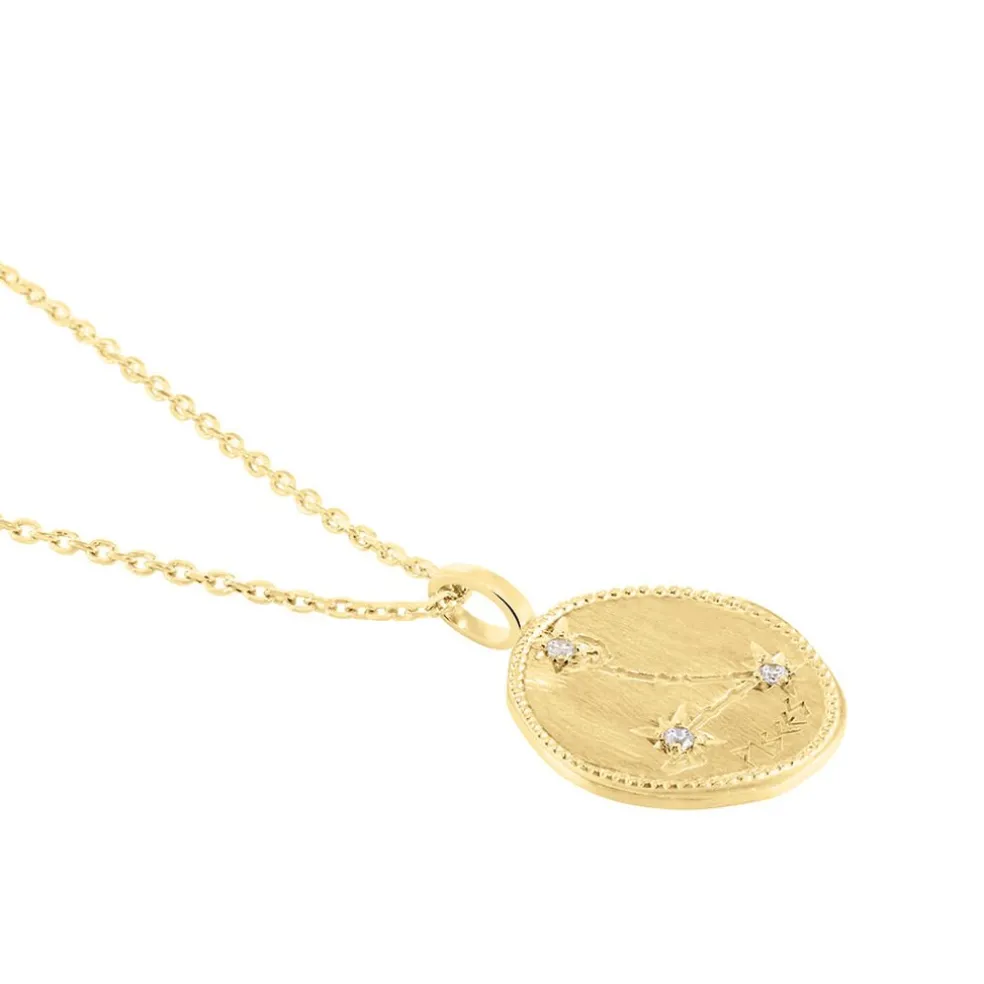 Collier Iago Plaqué Or Oxydes De Zirconium