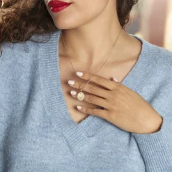 Collier Iago Plaqué Or Oxydes De Zirconium